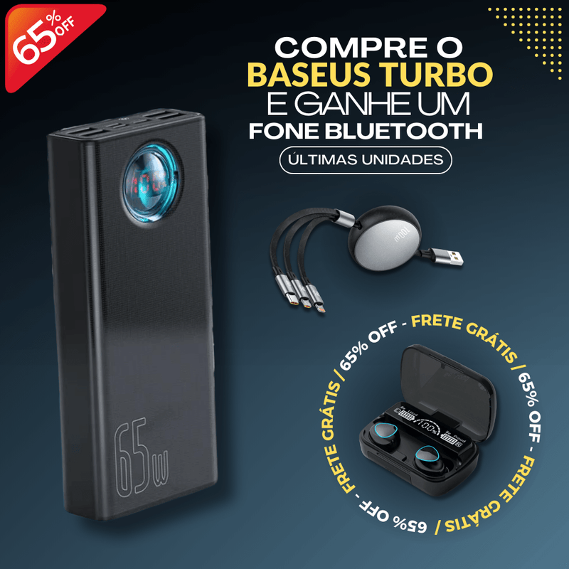 Carregador Portátil Ultra Potente - BaseusTurbo