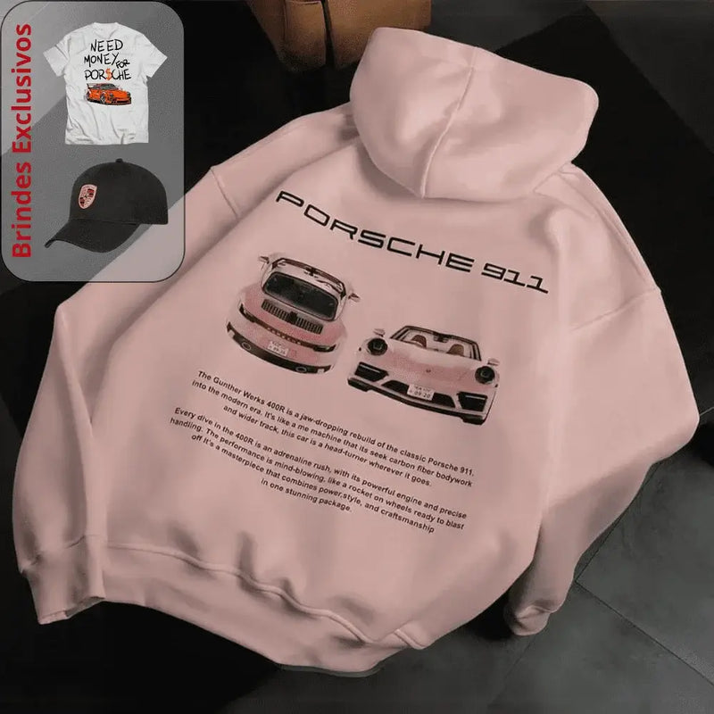 Moletom Porsche 911 GT3 RS + Brindes Exclusivos