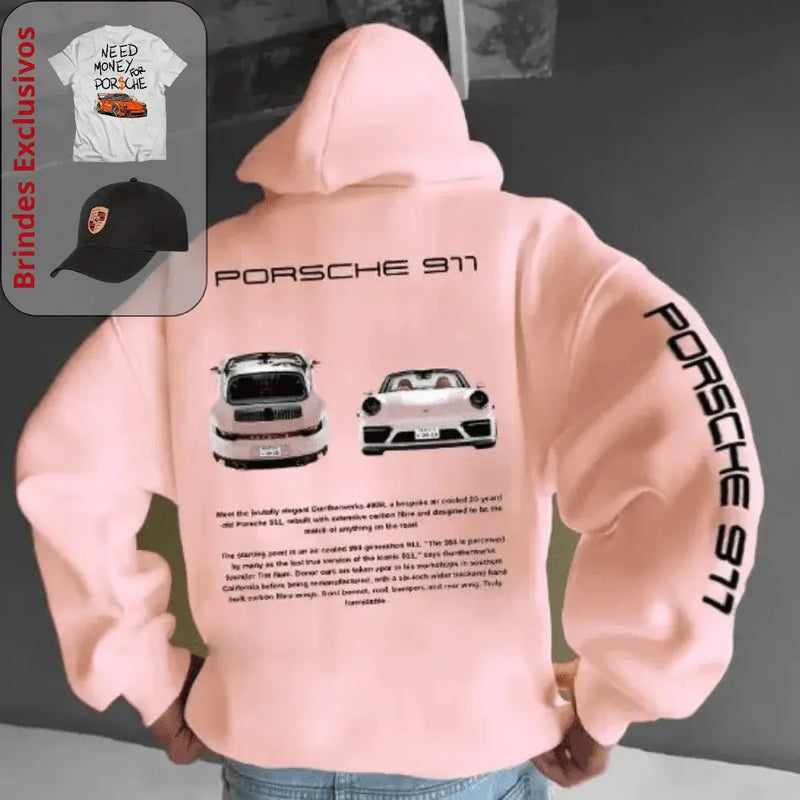 Moletom Porsche 911 GT3 RS + Brindes Exclusivos