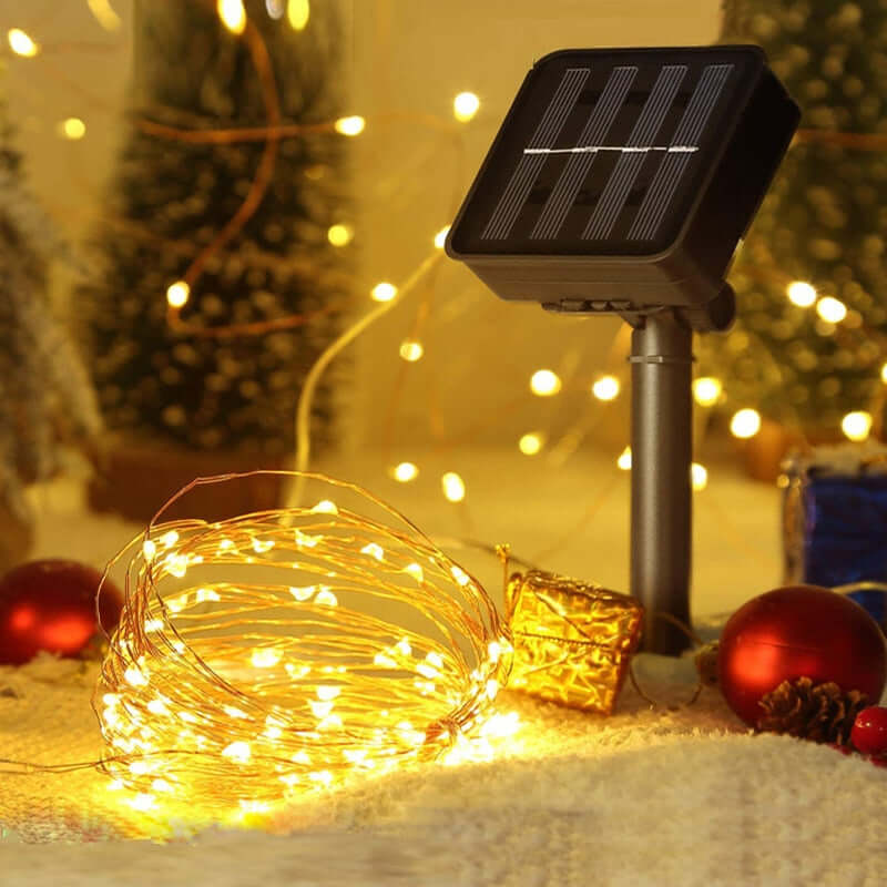 Pisca Pisca de Natal - Recarregável com Energia Solar