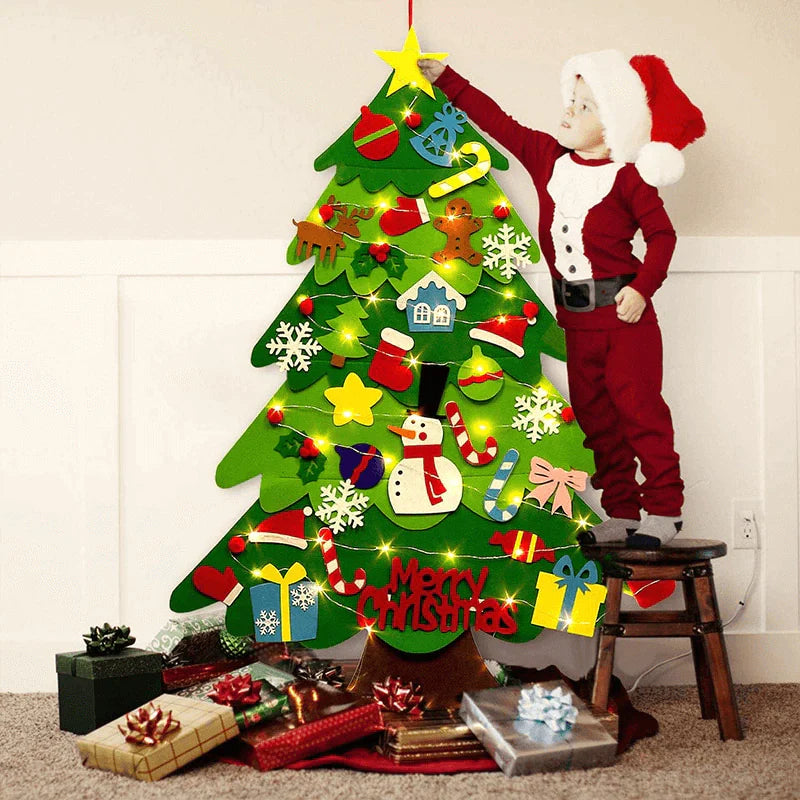 Árvore de Natal Montessori 100% Ecológico 32 Peças + Brinde Exclusivo
